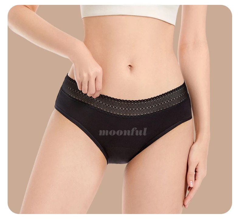 Period Underwear Cotton Menstrual Panties Woman Strong Absorption Underwear Menstrual Brief Leak Proof Menstruation Panties Girl