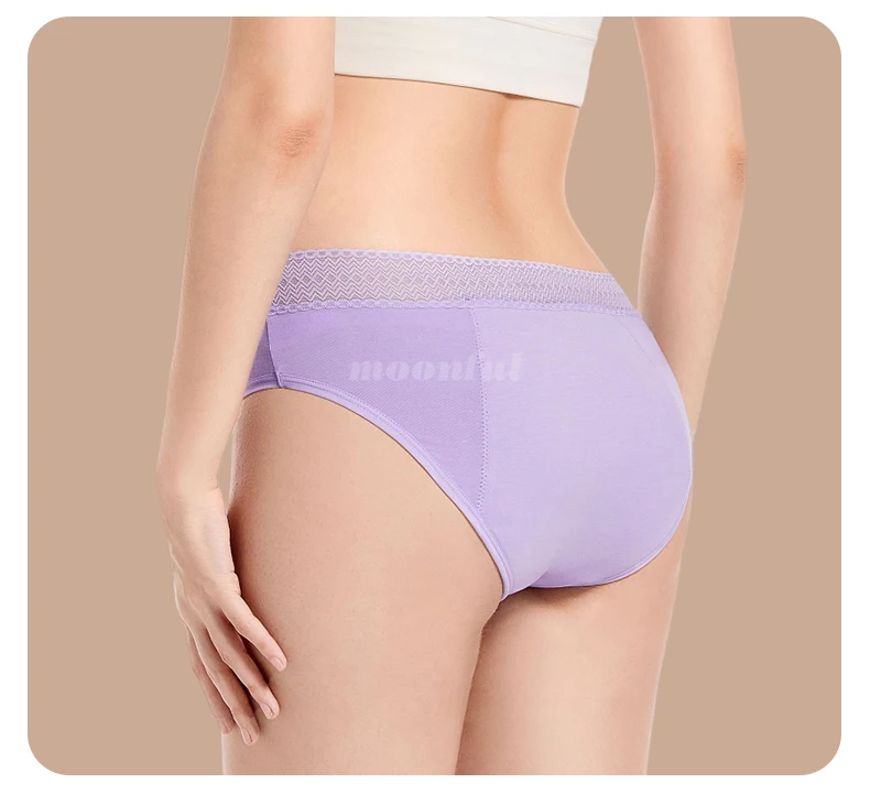 Period Underwear Cotton Menstrual Panties Woman Strong Absorption Underwear Menstrual Brief Leak Proof Menstruation Panties Girl