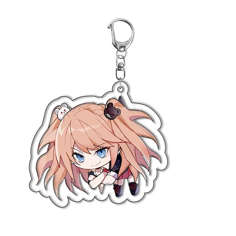 Danganronpa: Trigger Happy Havoc Cosplay Anime Accessories Badge Keychain Game Key Chain Pendant Cartoon Gifts