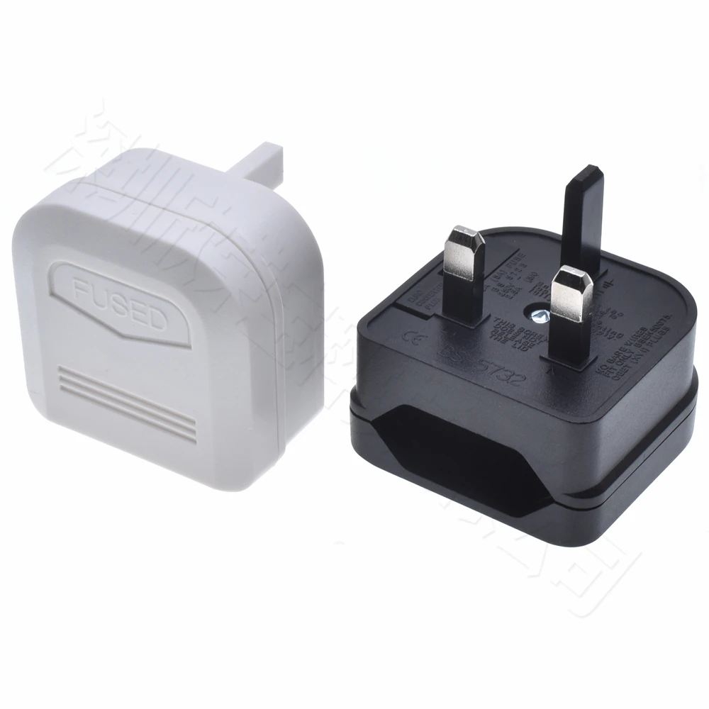 European EU 2Pin to UK 3Pin Power Socket Travel Plug Japan European EU to UK Travel Adapter Electrical Charger Adapter Converter