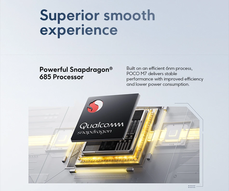 POCO M7 Global Version Smartphone Snapdragon 685 6.9" 144Hz FHD+ Display 7000mAh battery NFC 33W Turbo Charging IP64
