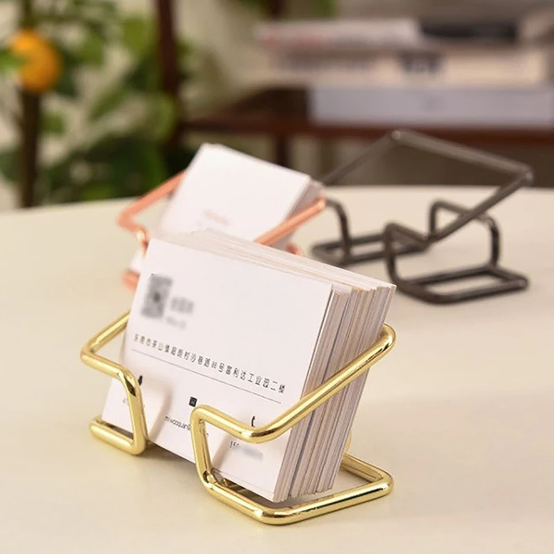 Business Card Holder, Desktop Business Cards Organizer, Office Desk Display Stand, Decorative Gift for Desk