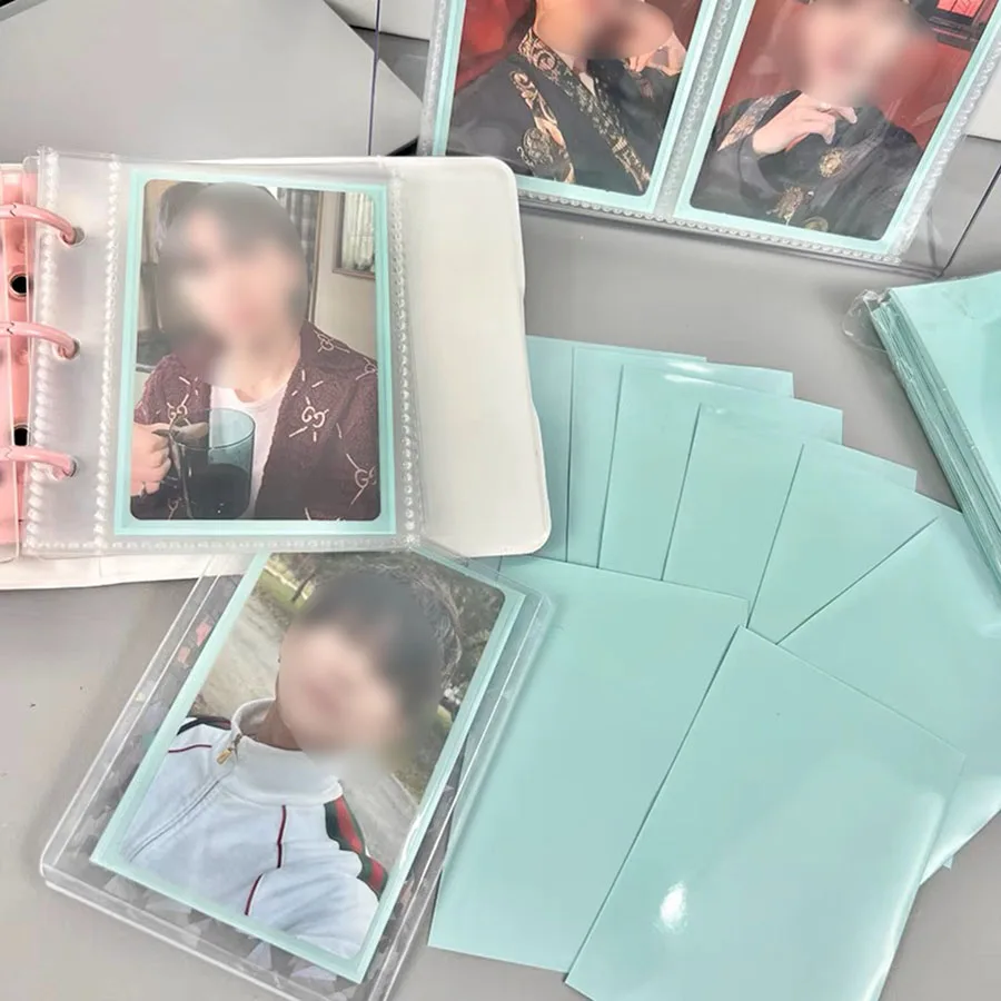 Sharkbang 50pcs/Lot Holo Card Sleeves 61x91mm 20C Macaron Color Kpop Holder For Postcards Films Game Cards Photocard Protector