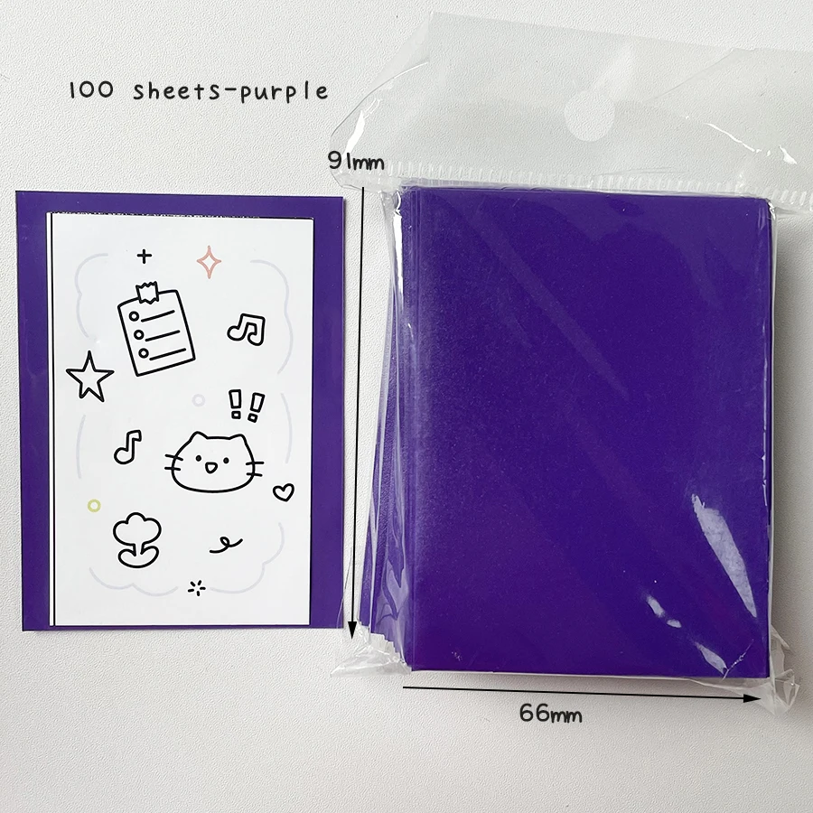 Sharkbang 50pcs/Lot Holo Card Sleeves 61x91mm 20C Macaron Color Kpop Holder For Postcards Films Game Cards Photocard Protector
