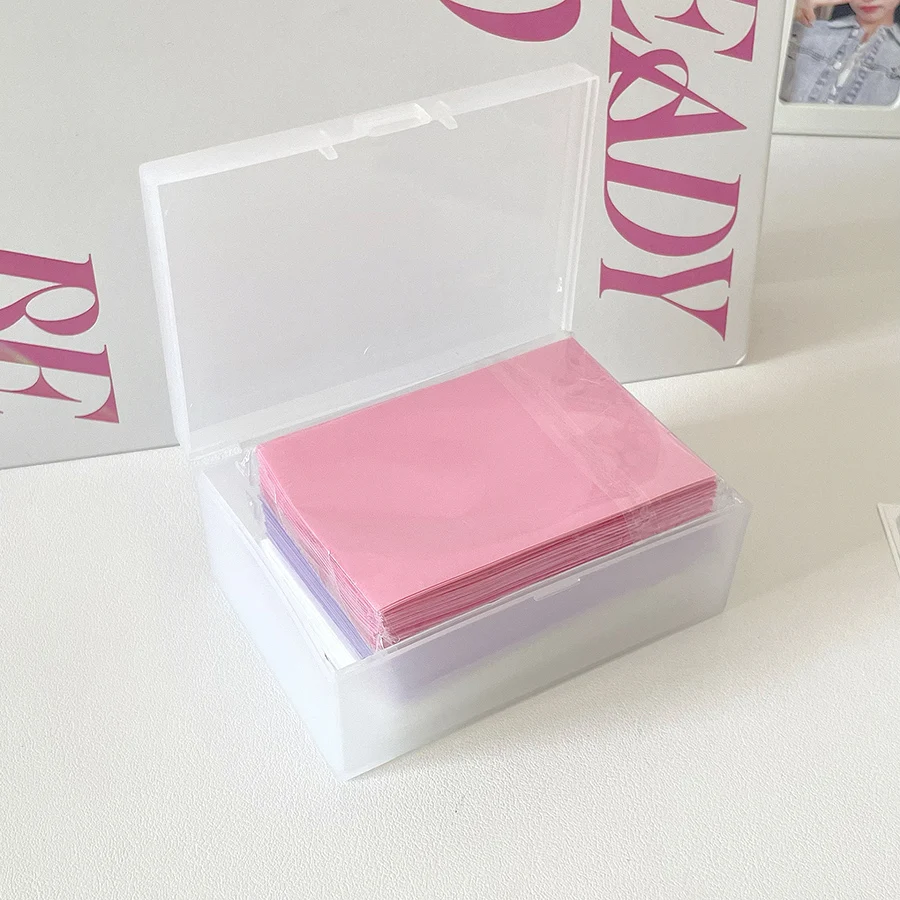 Sharkbang 50pcs/Lot Holo Card Sleeves 61x91mm 20C Macaron Color Kpop Holder For Postcards Films Game Cards Photocard Protector