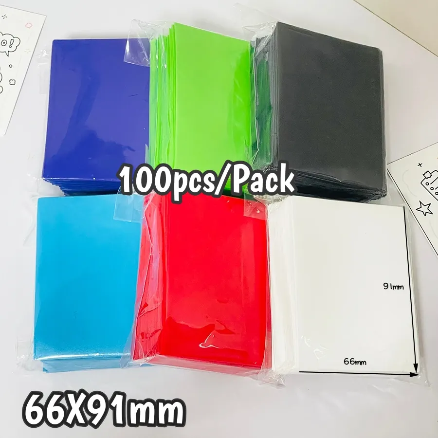 Sharkbang 50pcs/Lot Holo Card Sleeves 61x91mm 20C Macaron Color Kpop Holder For Postcards Films Game Cards Photocard Protector