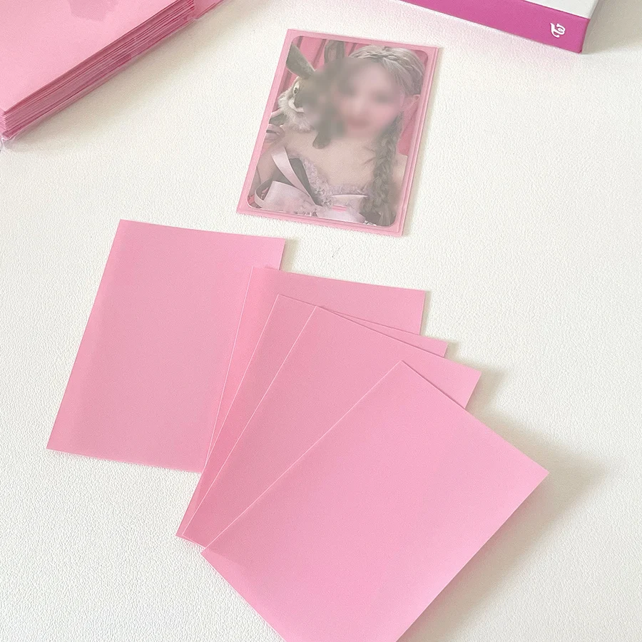 Sharkbang 50pcs/Lot Holo Card Sleeves 61x91mm 20C Macaron Color Kpop Holder For Postcards Films Game Cards Photocard Protector