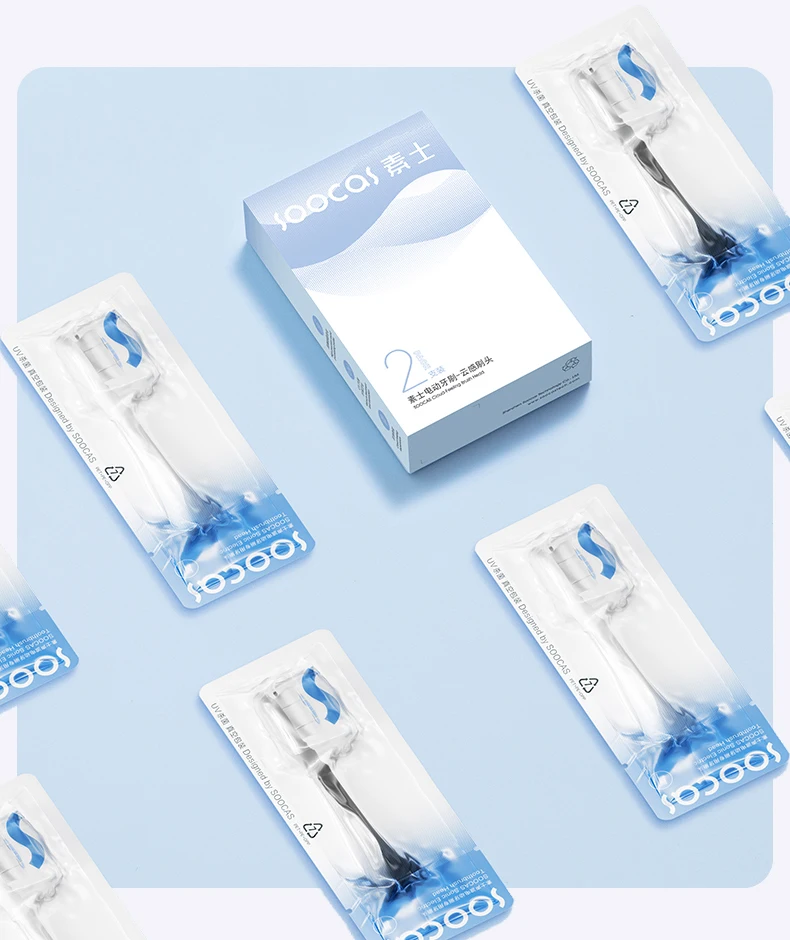 Original SOOCAS Sonic Electric Toothbrush Heads Replacement SOOCAS X1 X3 X3U X5 teeth brush replacement heads