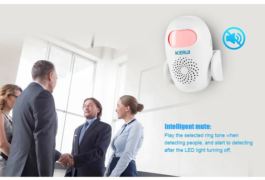 KERUI M120 Smart Motion Detector Alarm PIR Infrared Anti-Theft Burglar Welcome Chime Doorbell For Garage Shop Home Security