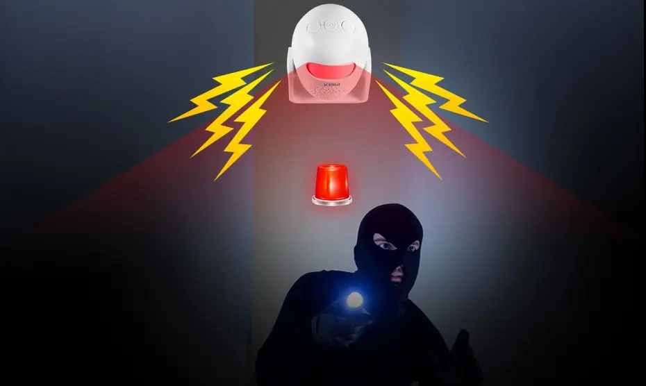 KERUI M120 Smart Motion Detector Alarm PIR Infrared Anti-Theft Burglar Welcome Chime Doorbell For Garage Shop Home Security