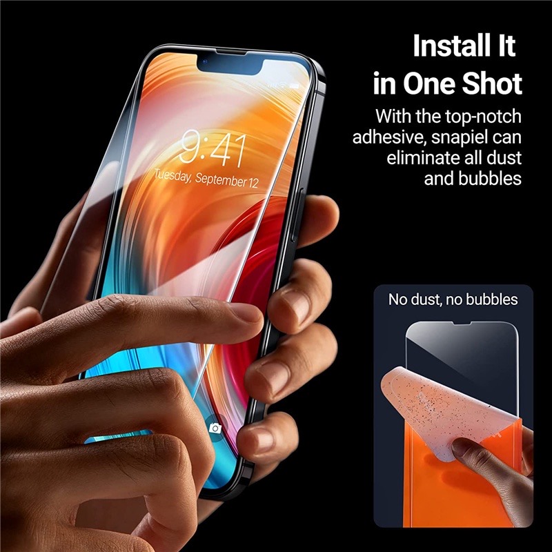 1-5Pcs Tempered Glass for IPhone 17 16 15 14 13 12 11 Pro Max Screen Protector for 12Mini 13Mini 7 8 14 Plus SE X XS XR Glass