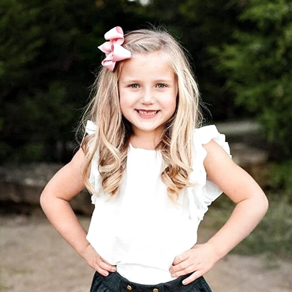 20PCS 3" Handmade Hair Bows for Girls Clips Grosgrain Ribbon Boutique Bow Alligator Hairpins for Children Teens Toddlers Kids
