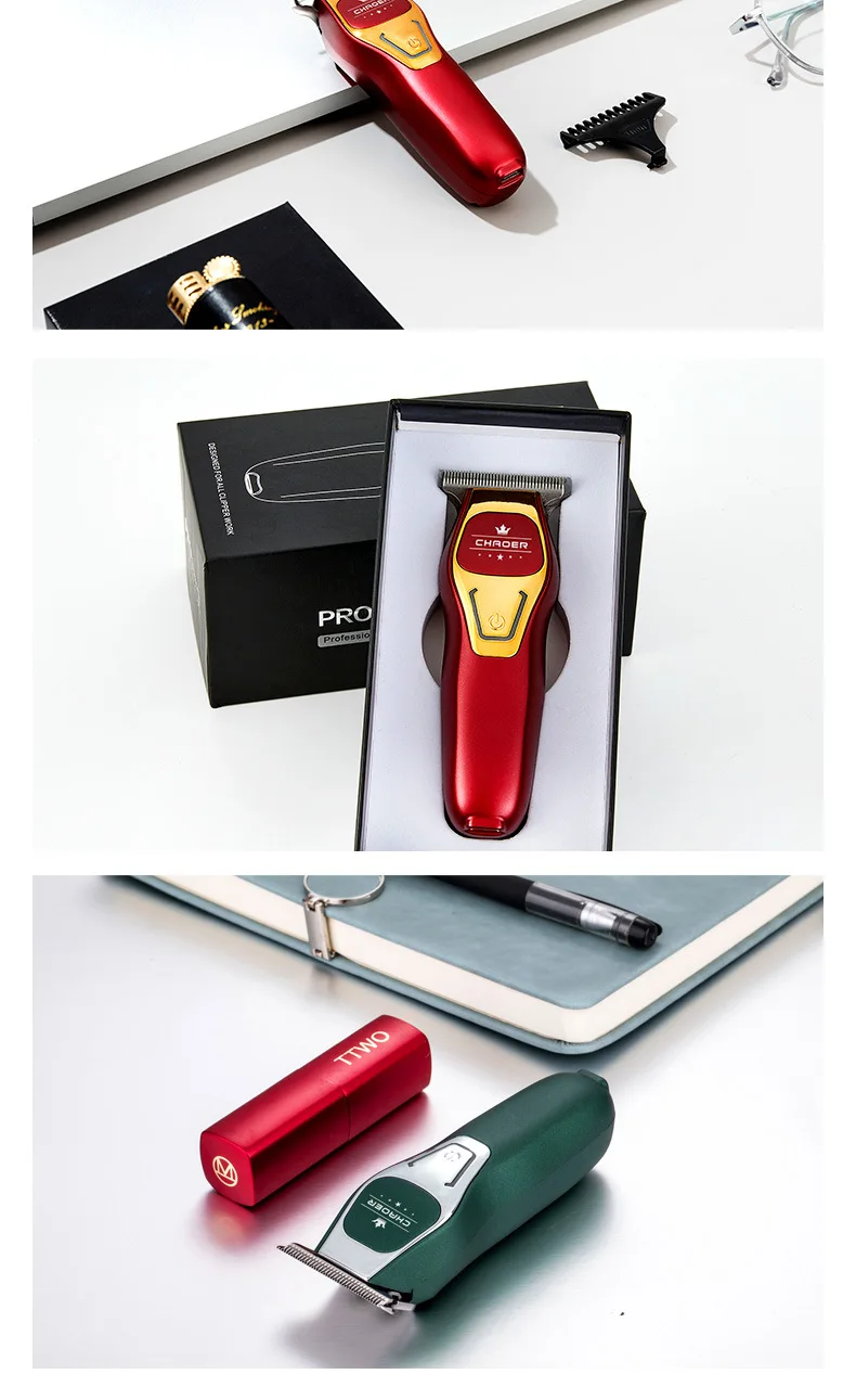 Professional Hair Clipper for Barber Salon Men Shaver Electric Beard Trimmer T Blade 0 MM Cordless Hair Cutter Haircut Machine