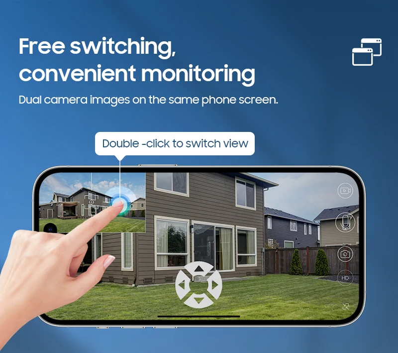 SHIWOJIA 4K 8MP Solar Camera 4G SIM/WIFI Security Outdoor Dual Lens Recording Humanoid Tracking Color Night Vision PTZ Cam