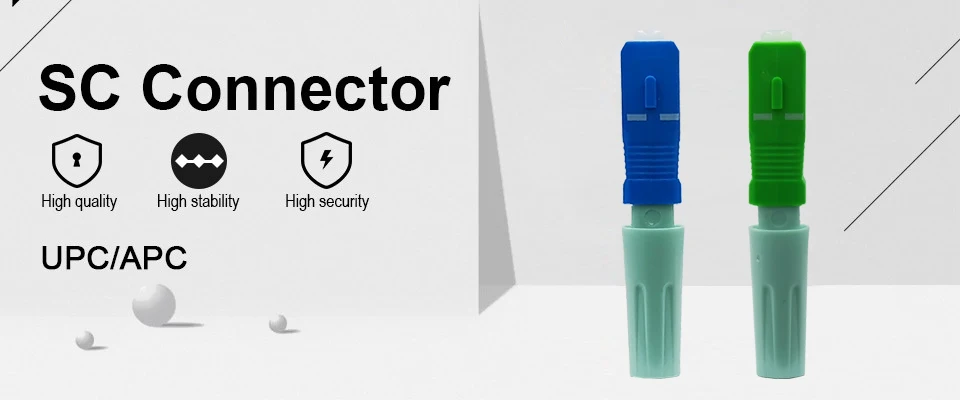 New SC APC SM Single-Mode Optical Connector FTTH Tool Cold Connector Tool SC UPC Fiber Optic Fast Connector