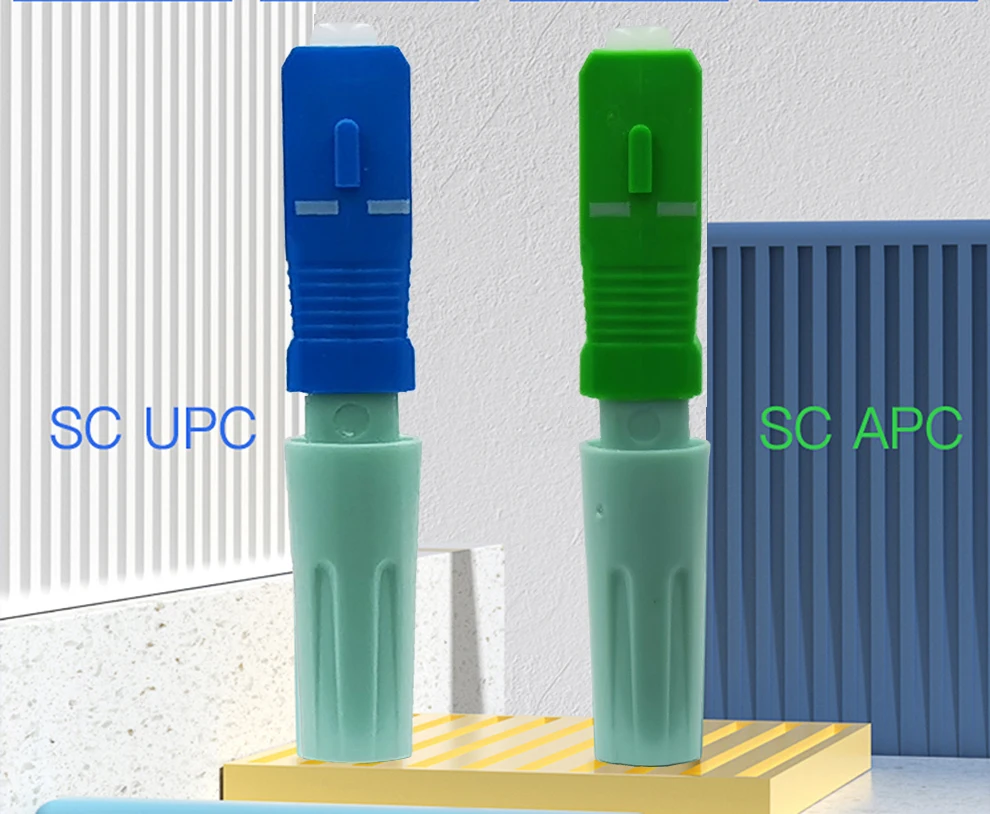 New SC APC SM Single-Mode Optical Connector FTTH Tool Cold Connector Tool SC UPC Fiber Optic Fast Connector