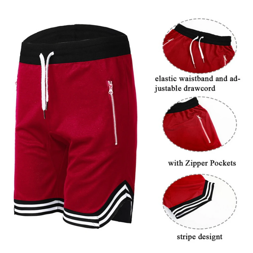 Basketball Shorts For Men Loose Sport Shorts American Ball Pants Quick Drying Mesh Sports Five-point Pants Summer Streetwear
