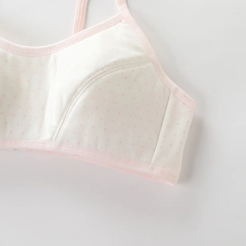 4 Pcs/Lot Girls Brassiere Cotton Underwear Back Buckle Design Adolescent Girls Training Bras Breathable Teenage Girl Tops Bra