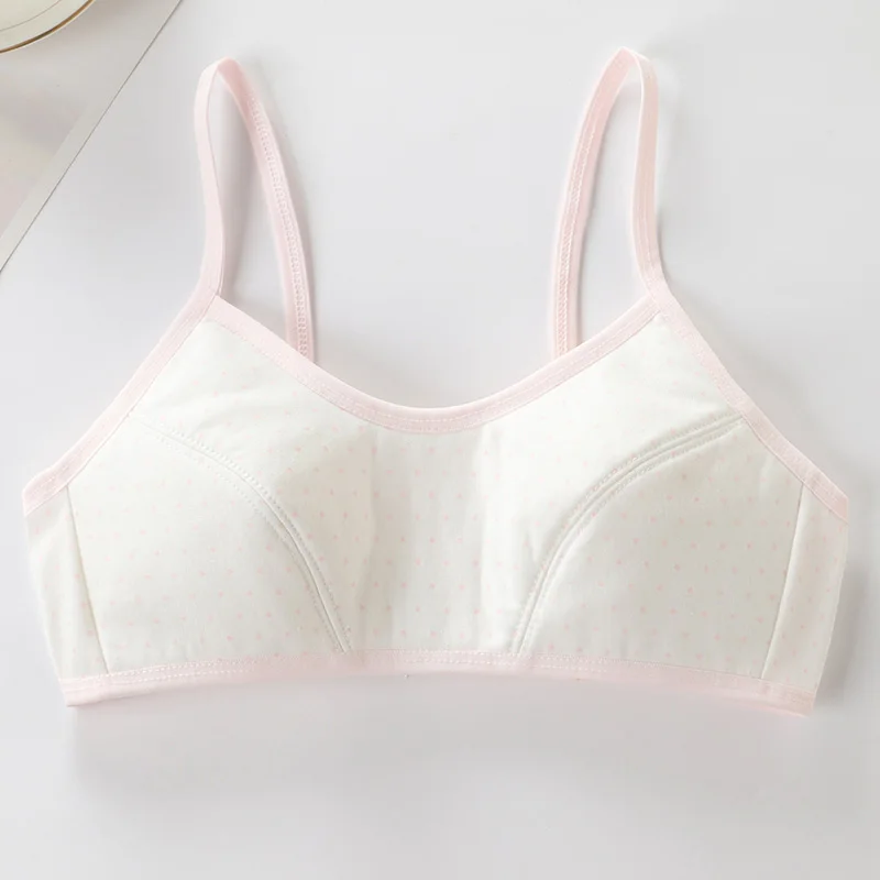4 Pcs/Lot Girls Brassiere Cotton Underwear Back Buckle Design Adolescent Girls Training Bras Breathable Teenage Girl Tops Bra
