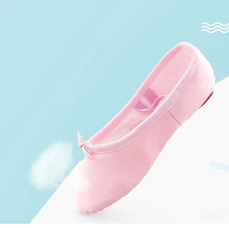 Ballet Shoes Canvas for Girls Kid Dance Slippers Split Sole Gymnastics Yoga Dancing Shoes for Kids Ballerina Ballet Flat Shoes