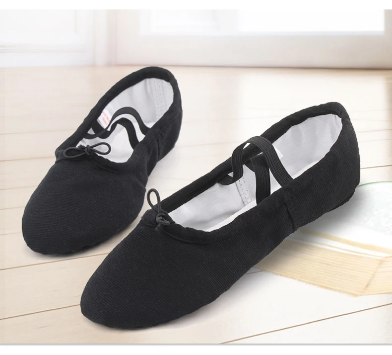 Ballet Shoes Canvas for Girls Kid Dance Slippers Split Sole Gymnastics Yoga Dancing Shoes for Kids Ballerina Ballet Flat Shoes