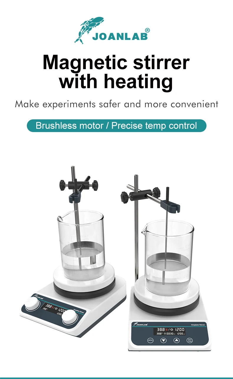JOANLAB Magnetic Stirrer With Heating Stirrer Laboratory Thermostatic Digital Display Magnetic Mixer Hot Plate 110v ~ 220v