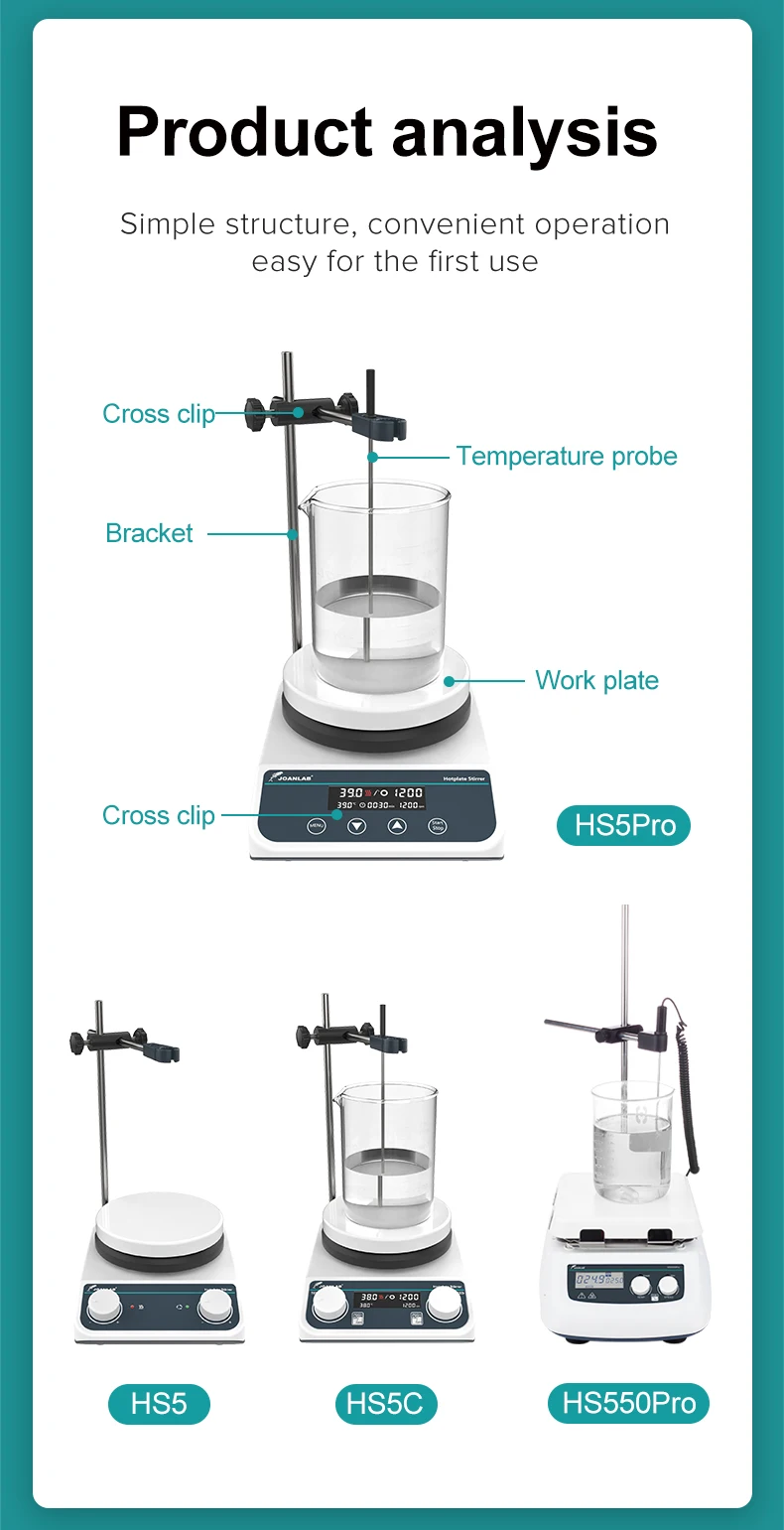 JOANLAB Magnetic Stirrer With Heating Stirrer Laboratory Thermostatic Digital Display Magnetic Mixer Hot Plate 110v ~ 220v
