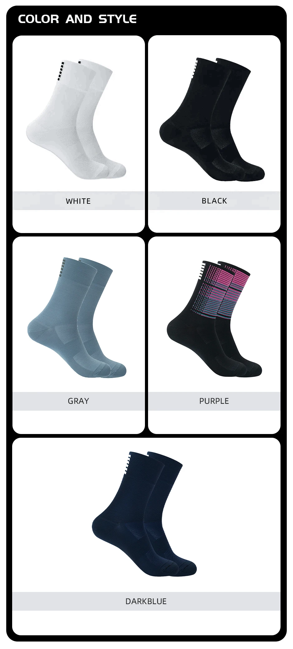 2 Pais High Quality Profession Team Men Women Cycling Socks Bike Socks Breathable Bicycle Socks Outdoor Sportswear Racing Socks