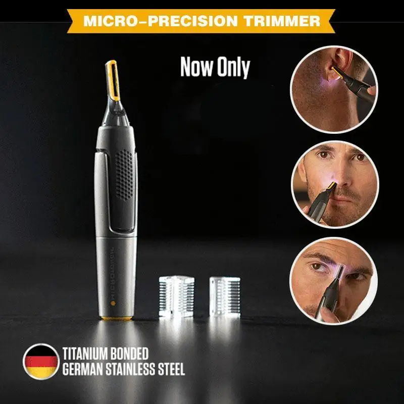 Ultra Thin Precision Trimmer Electric Nose Hair Trimmer Mini Portable Ear Trimmer For Men Nose Hair Shaver Waterproof Safe Clean