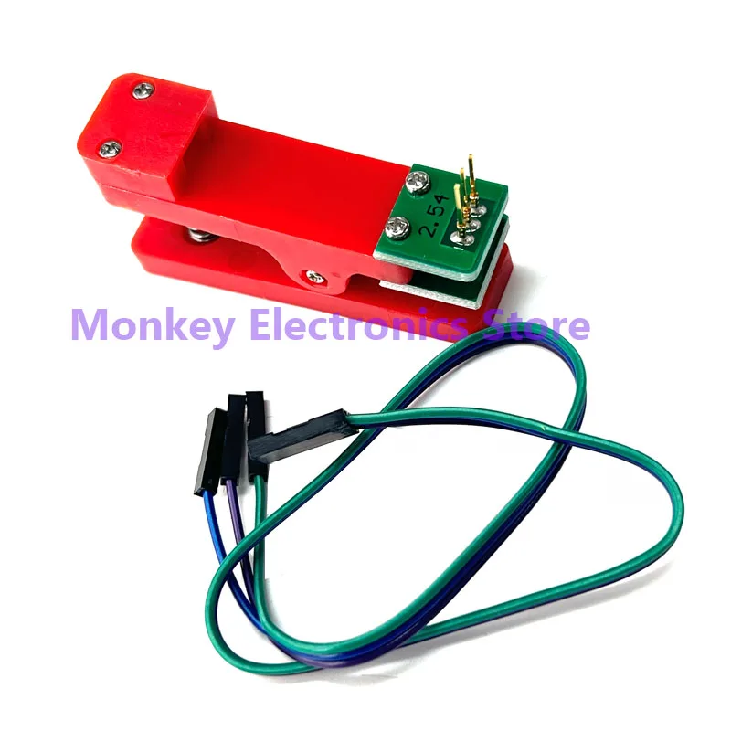 Test stand PCB clip Single/double 2.54 2.0 1.5 1.27mm spacing Clamp Fixture pogo pin Download Program Burn with Box DuPont