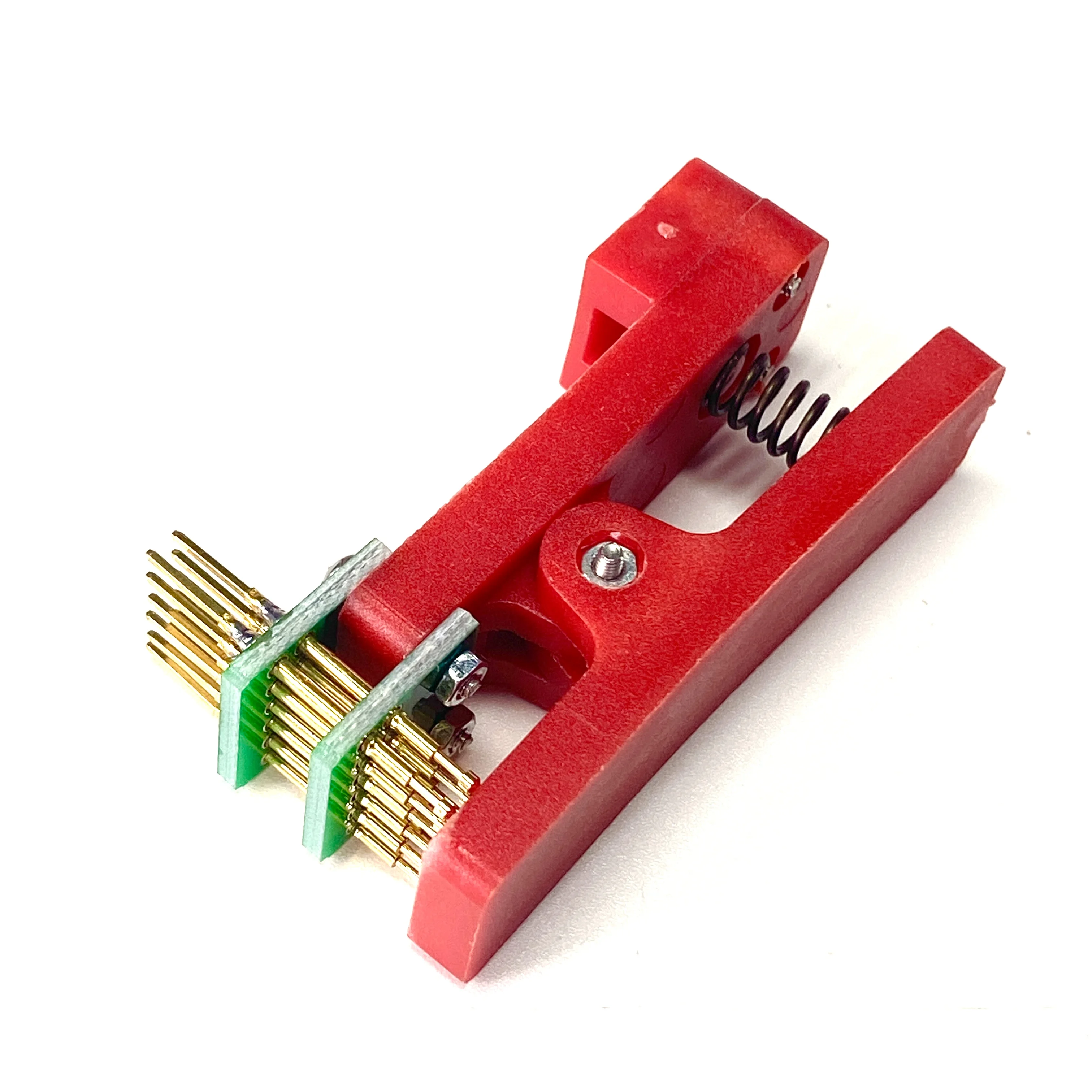 Test stand PCB clip Single/double 2.54 2.0 1.5 1.27mm spacing Clamp Fixture pogo pin Download Program Burn with Box DuPont
