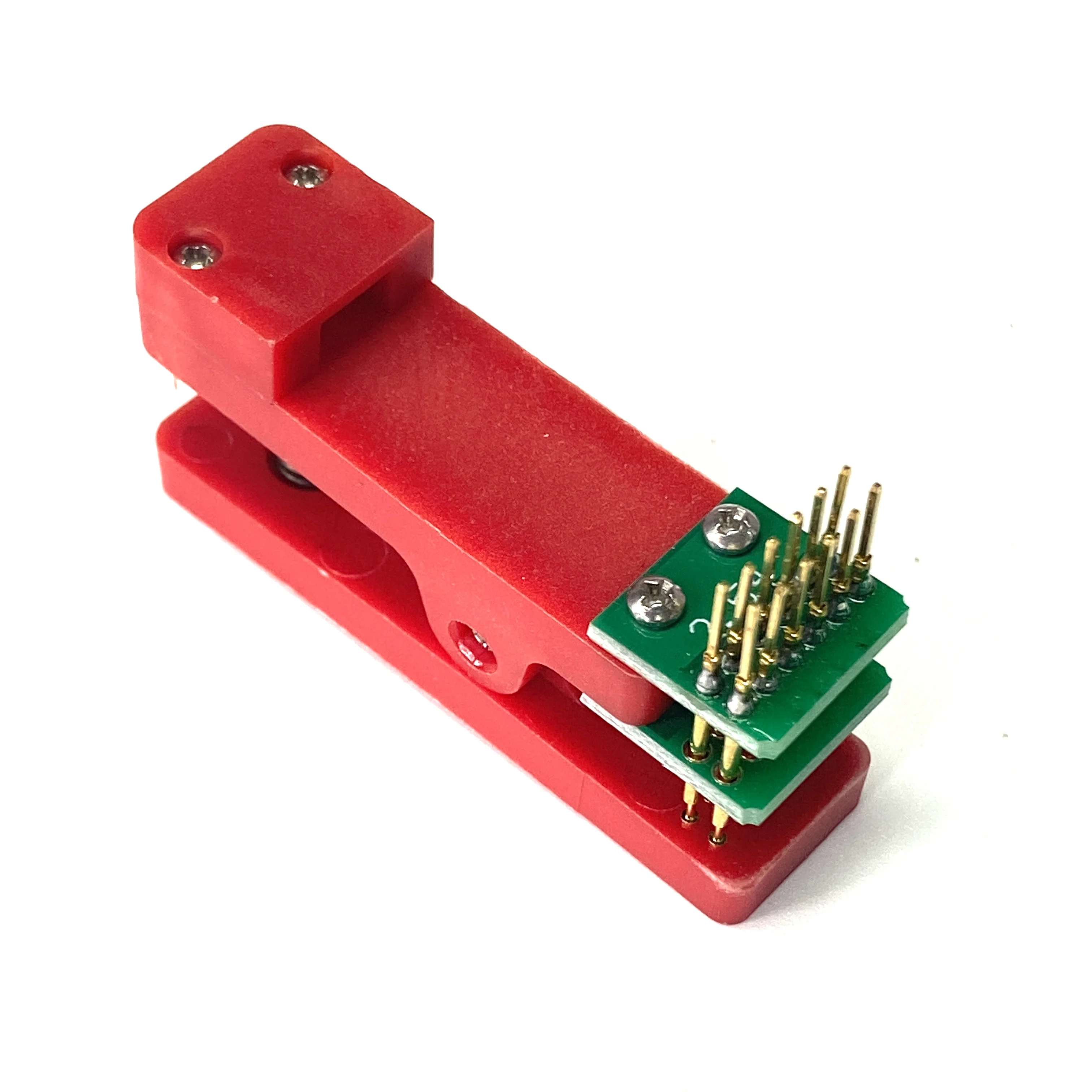 Test stand PCB clip Single/double 2.54 2.0 1.5 1.27mm spacing Clamp Fixture pogo pin Download Program Burn with Box DuPont