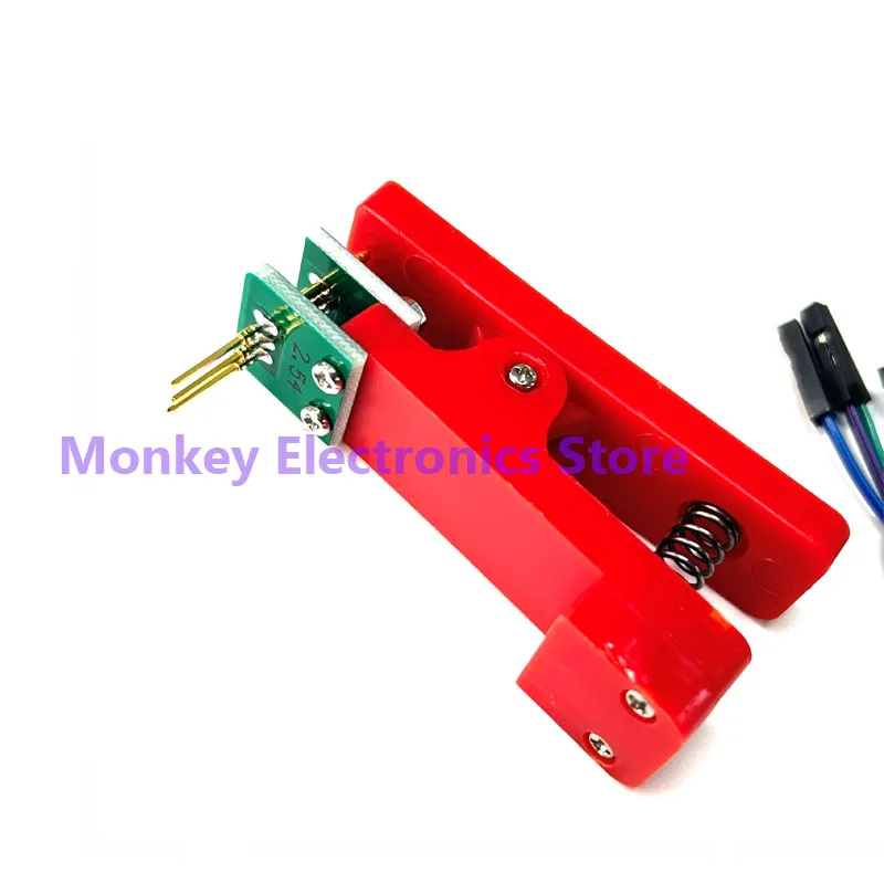 Test stand PCB clip Single/double 2.54 2.0 1.5 1.27mm spacing Clamp Fixture pogo pin Download Program Burn with Box DuPont