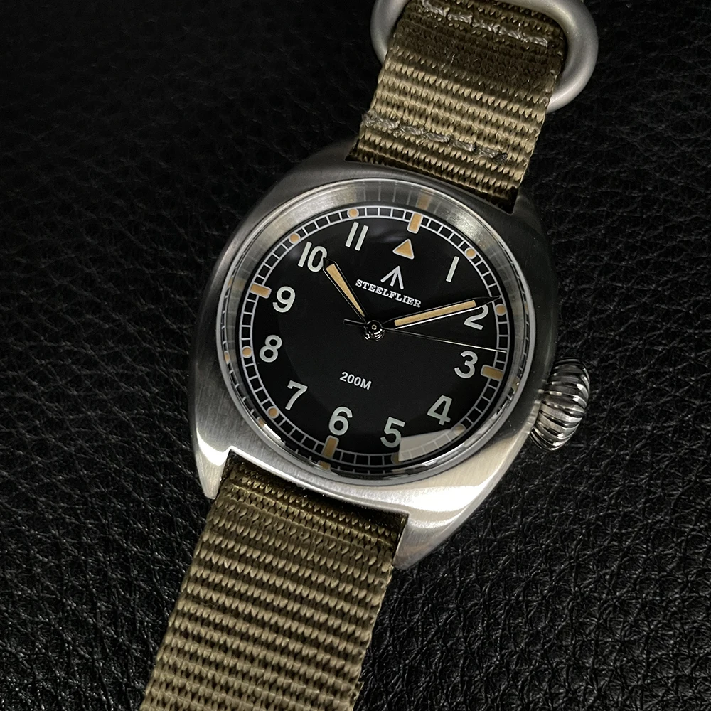 STEELFLIER Official 36MM Quartz Watch Luxury SF745 Swiss Luminous VH31 Mute Movement 20Bar Waterproof Unisex Fashion Dive Watch