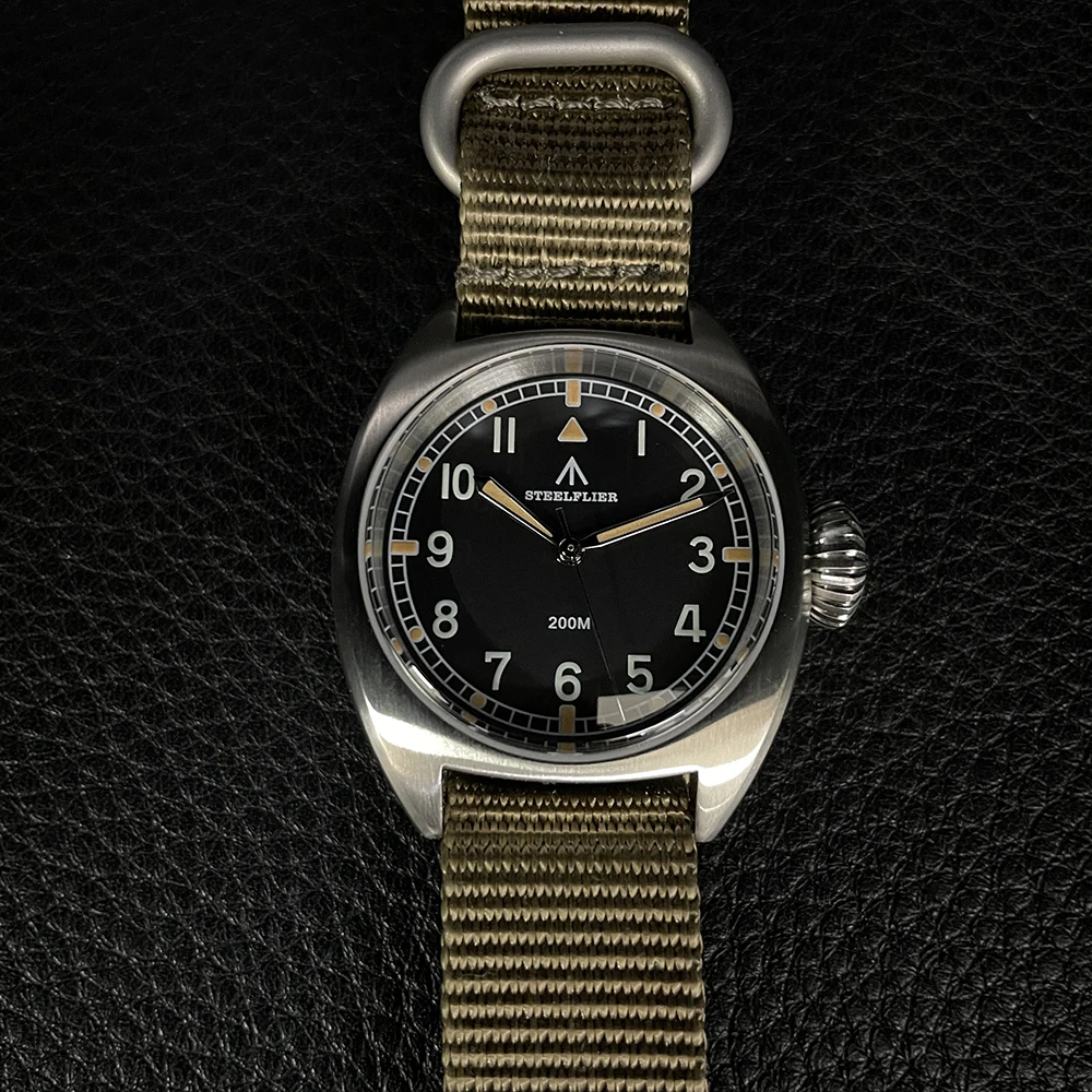 STEELFLIER Official 36MM Quartz Watch Luxury SF745 Swiss Luminous VH31 Mute Movement 20Bar Waterproof Unisex Fashion Dive Watch