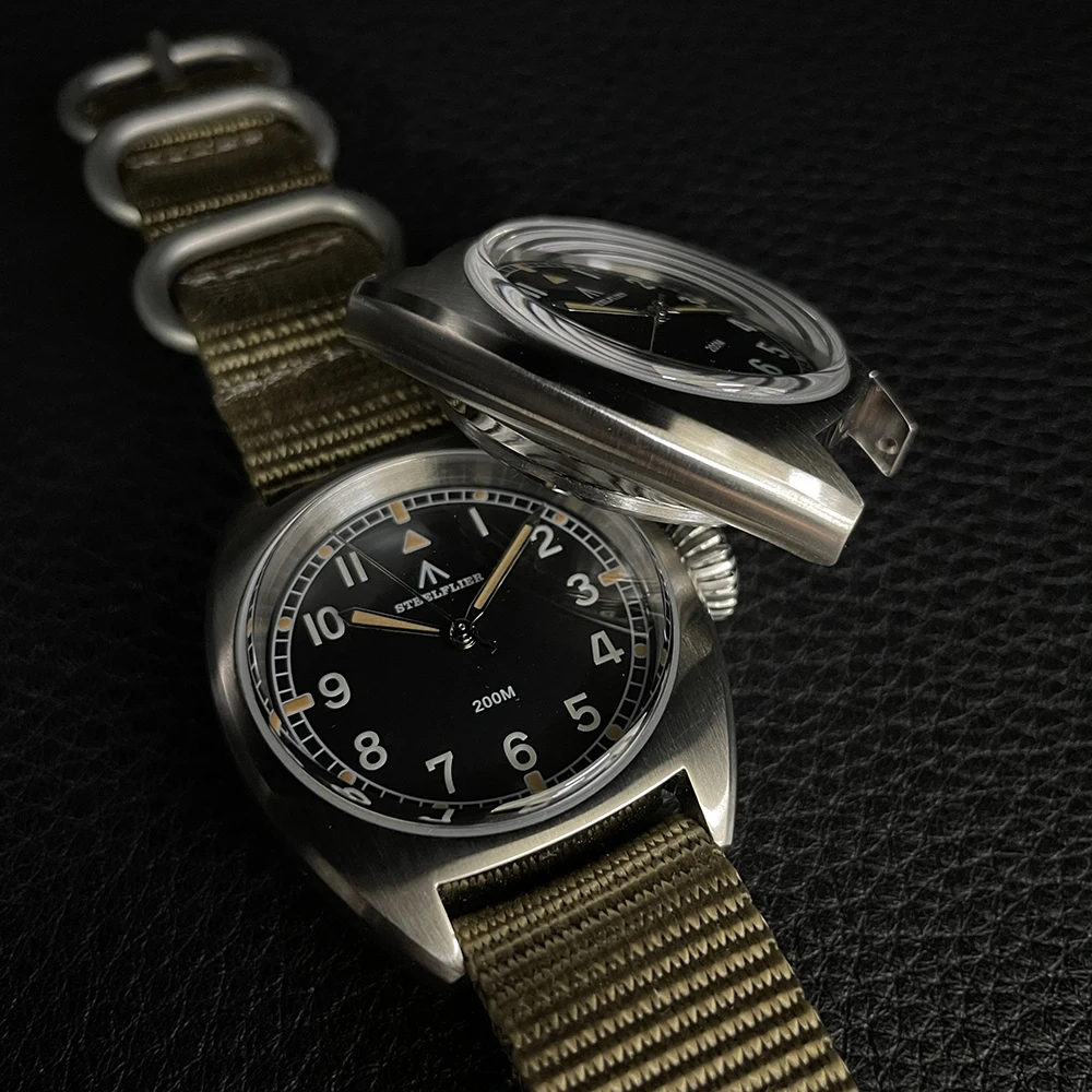 STEELFLIER Official 36MM Quartz Watch Luxury SF745 Swiss Luminous VH31 Mute Movement 20Bar Waterproof Unisex Fashion Dive Watch