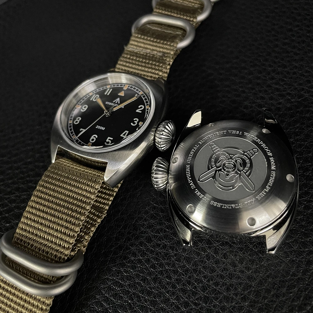 STEELFLIER Official 36MM Quartz Watch Luxury SF745 Swiss Luminous VH31 Mute Movement 20Bar Waterproof Unisex Fashion Dive Watch