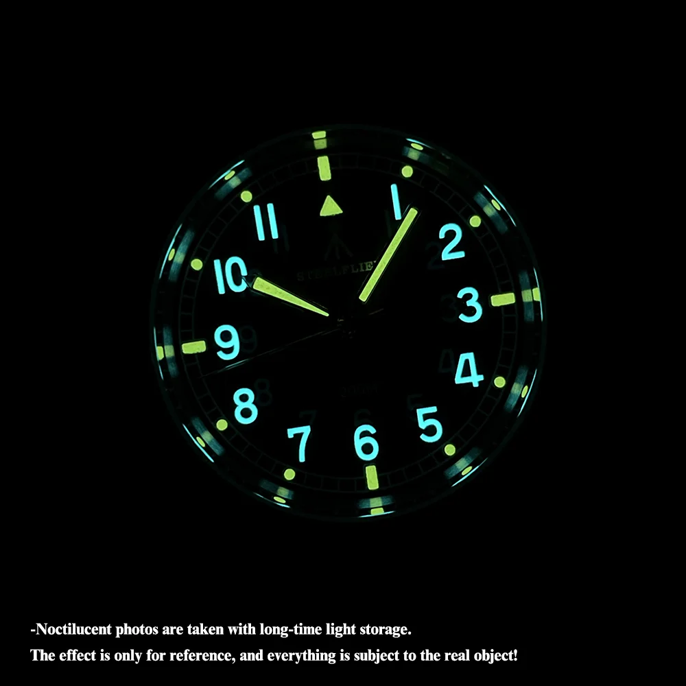 STEELFLIER Official 36MM Quartz Watch Luxury SF745 Swiss Luminous VH31 Mute Movement 20Bar Waterproof Unisex Fashion Dive Watch