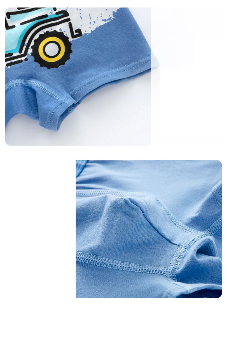 Children's Underwear Boy Panties Underpants Engineering Vehicle Cars Fire Engine Comfortable Shorts Briefs Boxers For Kids