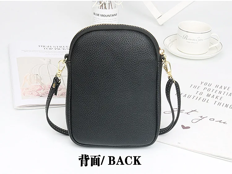 Fashion Mobile Phone Bag Women Crossbody Bag One Shoulder Mini Small Square Bag Card Holder Female Portable PU Leather Wallet