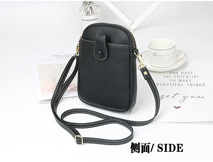 Fashion Mobile Phone Bag Women Crossbody Bag One Shoulder Mini Small Square Bag Card Holder Female Portable PU Leather Wallet