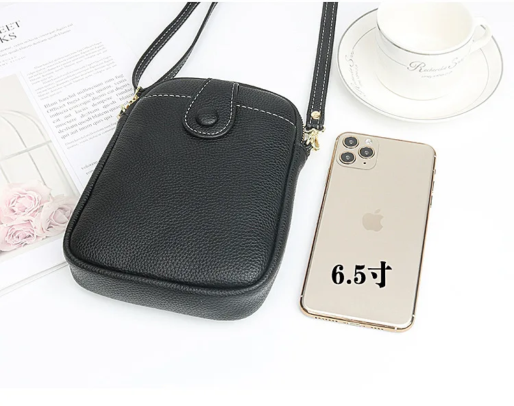 Fashion Mobile Phone Bag Women Crossbody Bag One Shoulder Mini Small Square Bag Card Holder Female Portable PU Leather Wallet