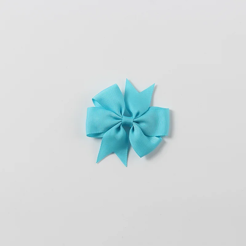 20pcs/lot Baby Girls Ribbon Bow Clips Hairpins Alligator Metal Hair Bows Clip Headwear Hairbows Hair Accessories