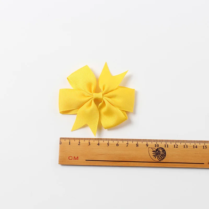 20pcs/lot Baby Girls Ribbon Bow Clips Hairpins Alligator Metal Hair Bows Clip Headwear Hairbows Hair Accessories
