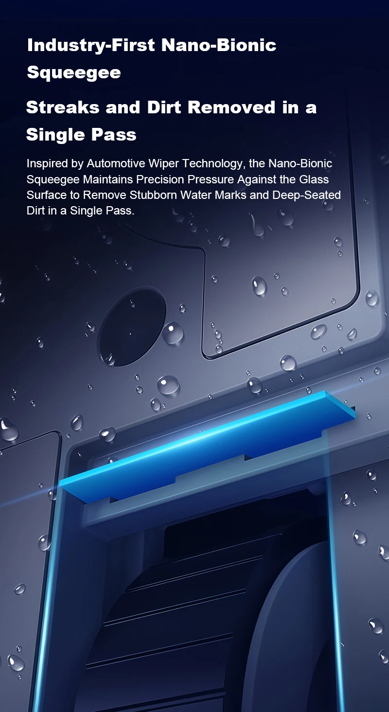 Liectroux G9 Robot Window Cleaner,10000Pa,Dual Vibrating Bionic Arms,8-Way Water Pump Spray,Nano Cleaning Squeegee,Smart Memory