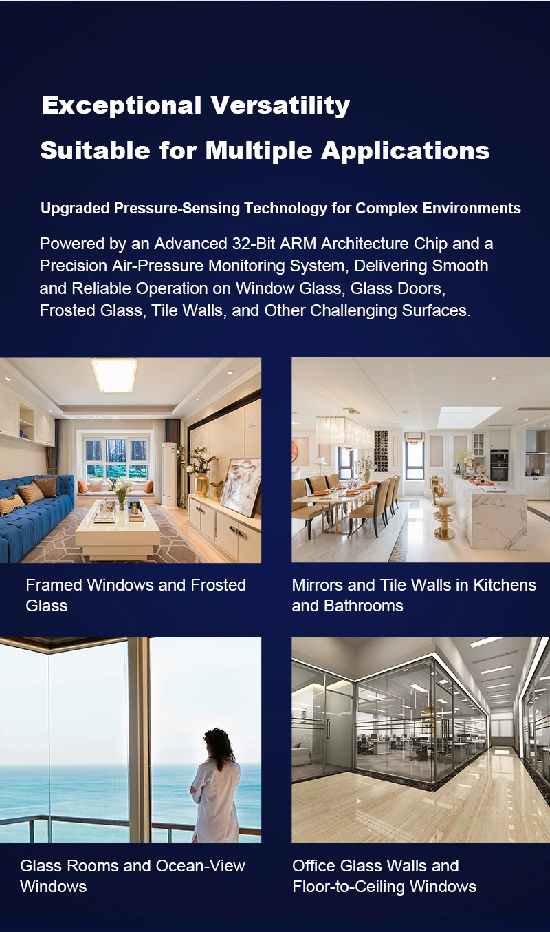 Liectroux G9 Robot Window Cleaner,10000Pa,Dual Vibrating Bionic Arms,8-Way Water Pump Spray,Nano Cleaning Squeegee,Smart Memory
