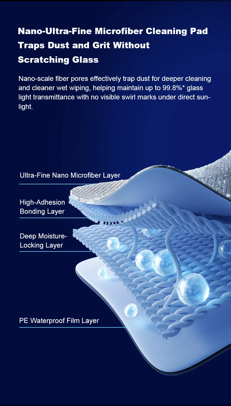 Liectroux G9 Robot Window Cleaner,10000Pa,Dual Vibrating Bionic Arms,8-Way Water Pump Spray,Nano Cleaning Squeegee,Smart Memory