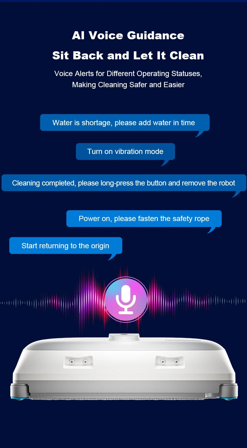 Liectroux G9 Robot Window Cleaner,10000Pa,Dual Vibrating Bionic Arms,8-Way Water Pump Spray,Nano Cleaning Squeegee,Smart Memory