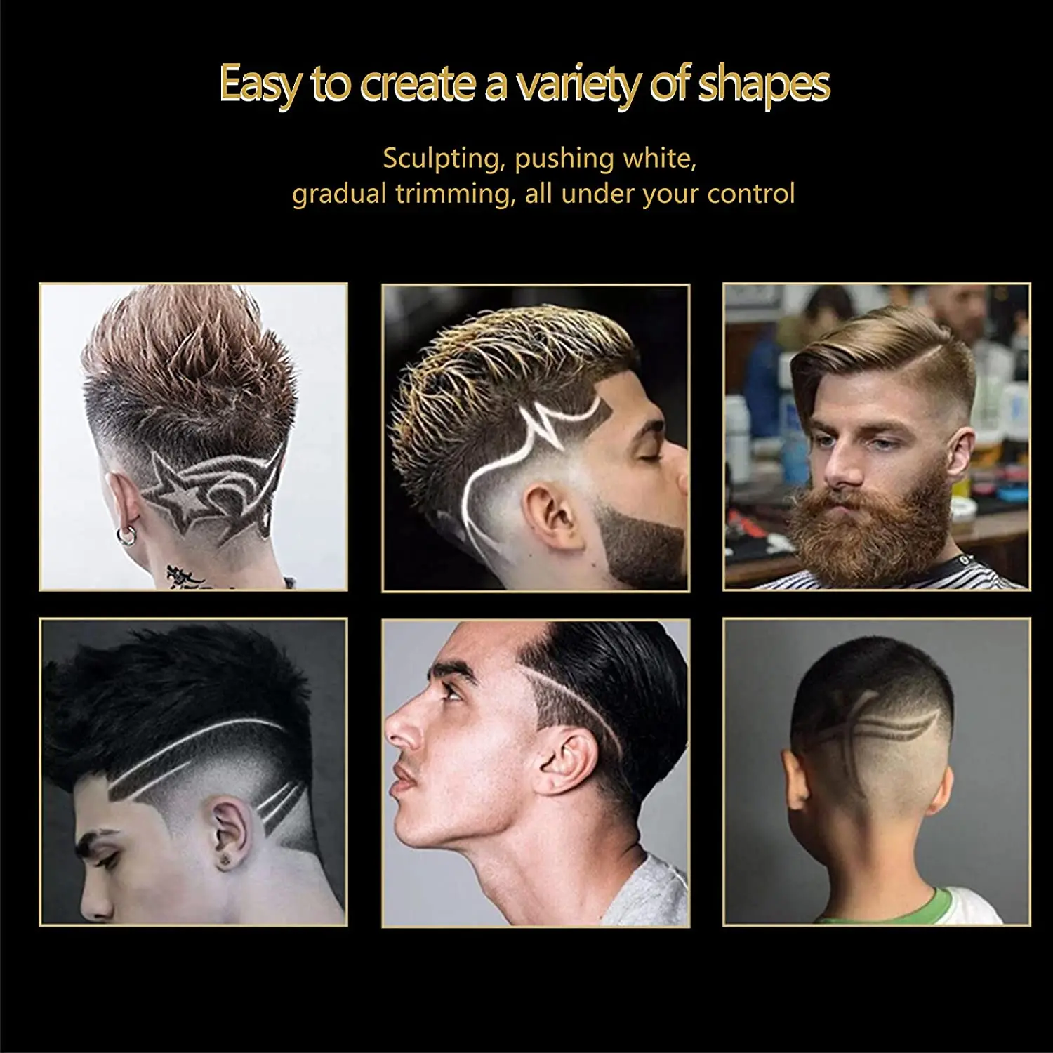 Kemei 1990 New Hair Clipper Professional Hair Clipper Men's Hair Clipper Electric Trimmer LCD Display Hair Clipper Almighty Set