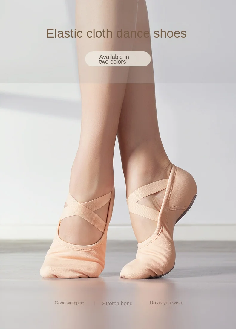 New Elastic Cloth Dance Shoes Soft-Soled Ballet Cat Claw Shoes Adult Girl Dance Yoga Male and Female Rhythmic Gymnastics Shoes